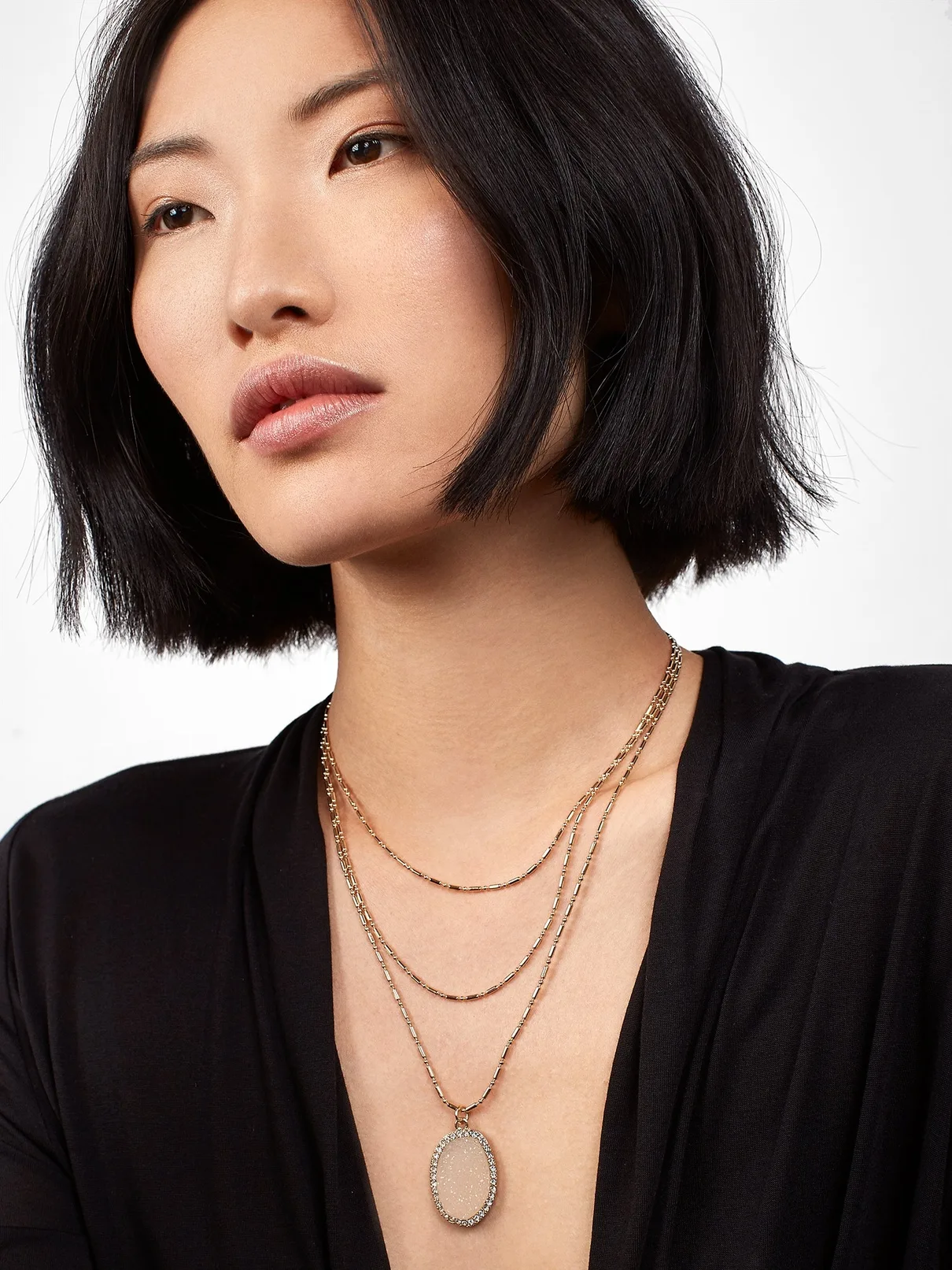Special Mother's Day gifts under $20: Multi-strand moonstone necklace on sale from Bauble Bar