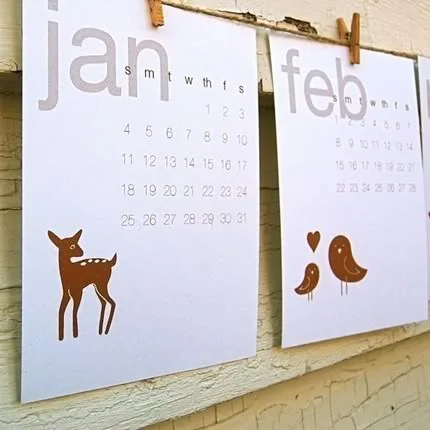 Gorgeous 2009 calendars: Just add paper