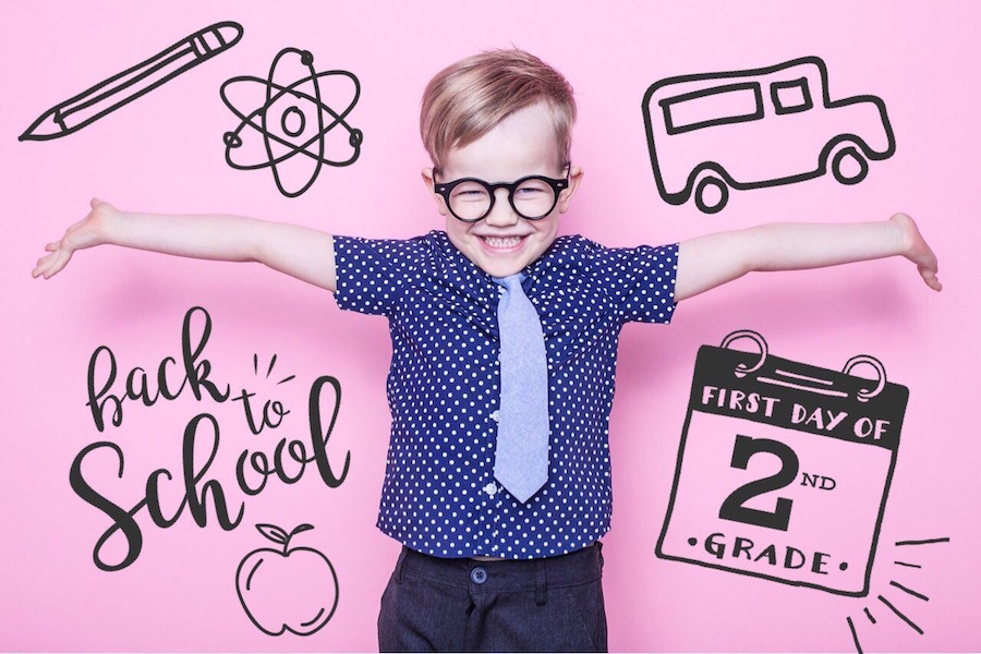 Creative first day of school photos: Little Nugget app lets you add effects after you shoot
