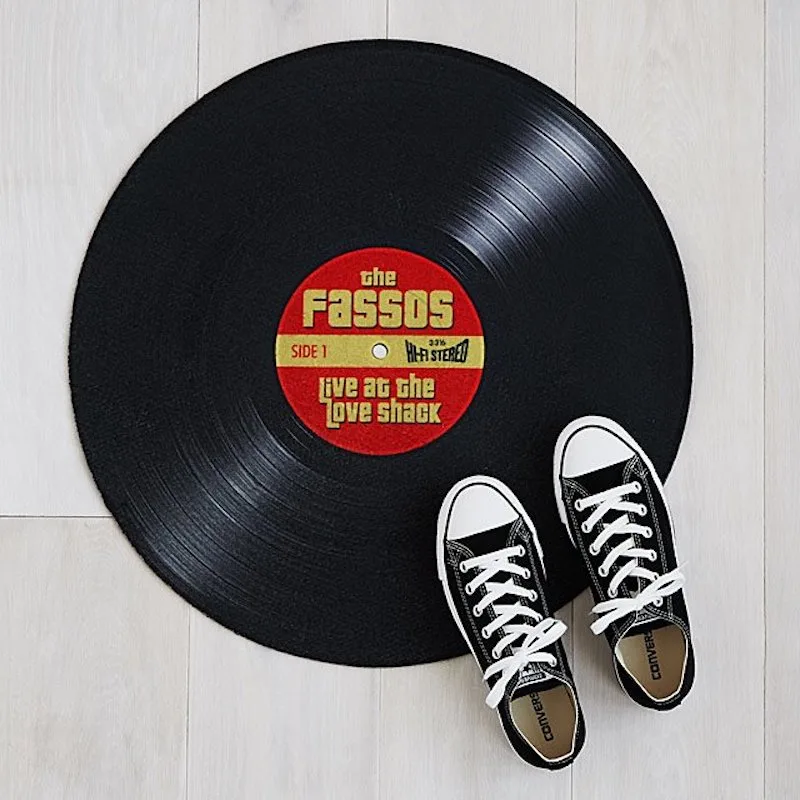 Personalized Christmas gifts: Vinyl Record Doormat
