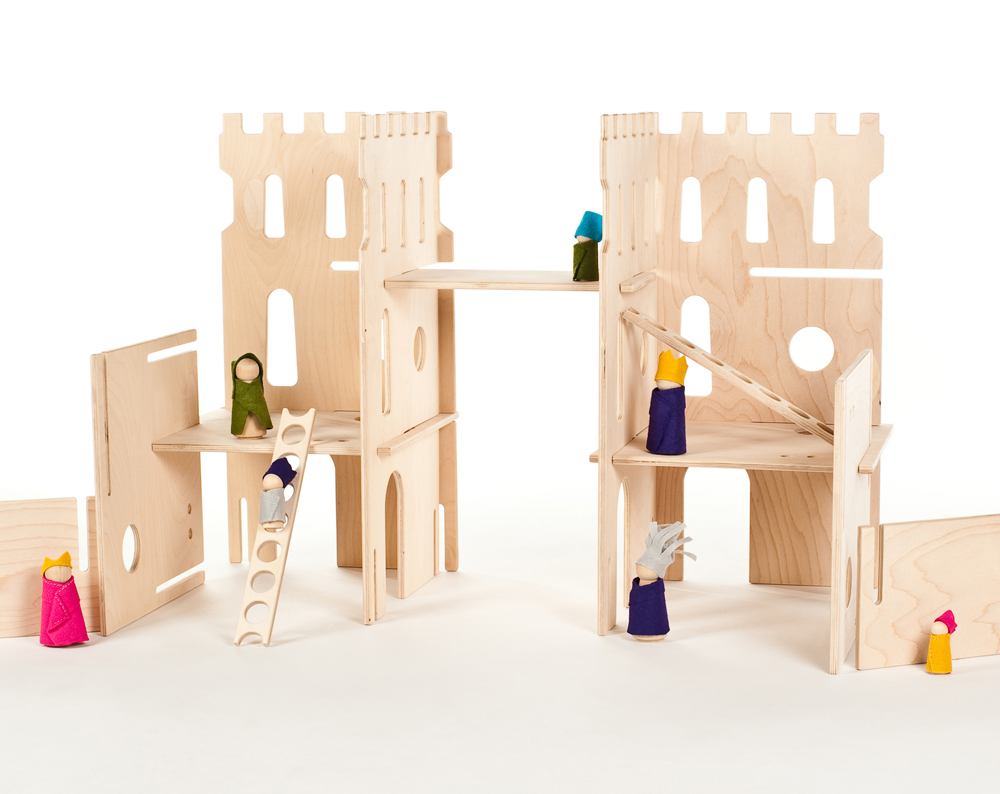 Handmade toys for kids: Play castles from Manzanitas Kids
