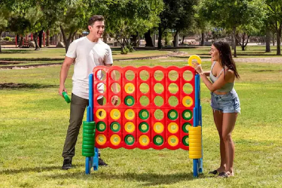 Great deal: This giant backyard Connect Four Game is the hot toy of the summer