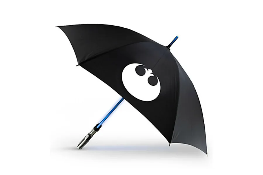 We've found the coolest accessory for rain in this Star Wars lightsaber umbrella from Disney.
