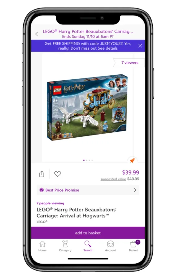 5 great Zulily deals on toys for the holidays: LEGO Harry Potter set