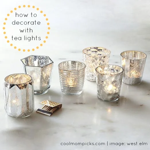 How to decorate with tea lights