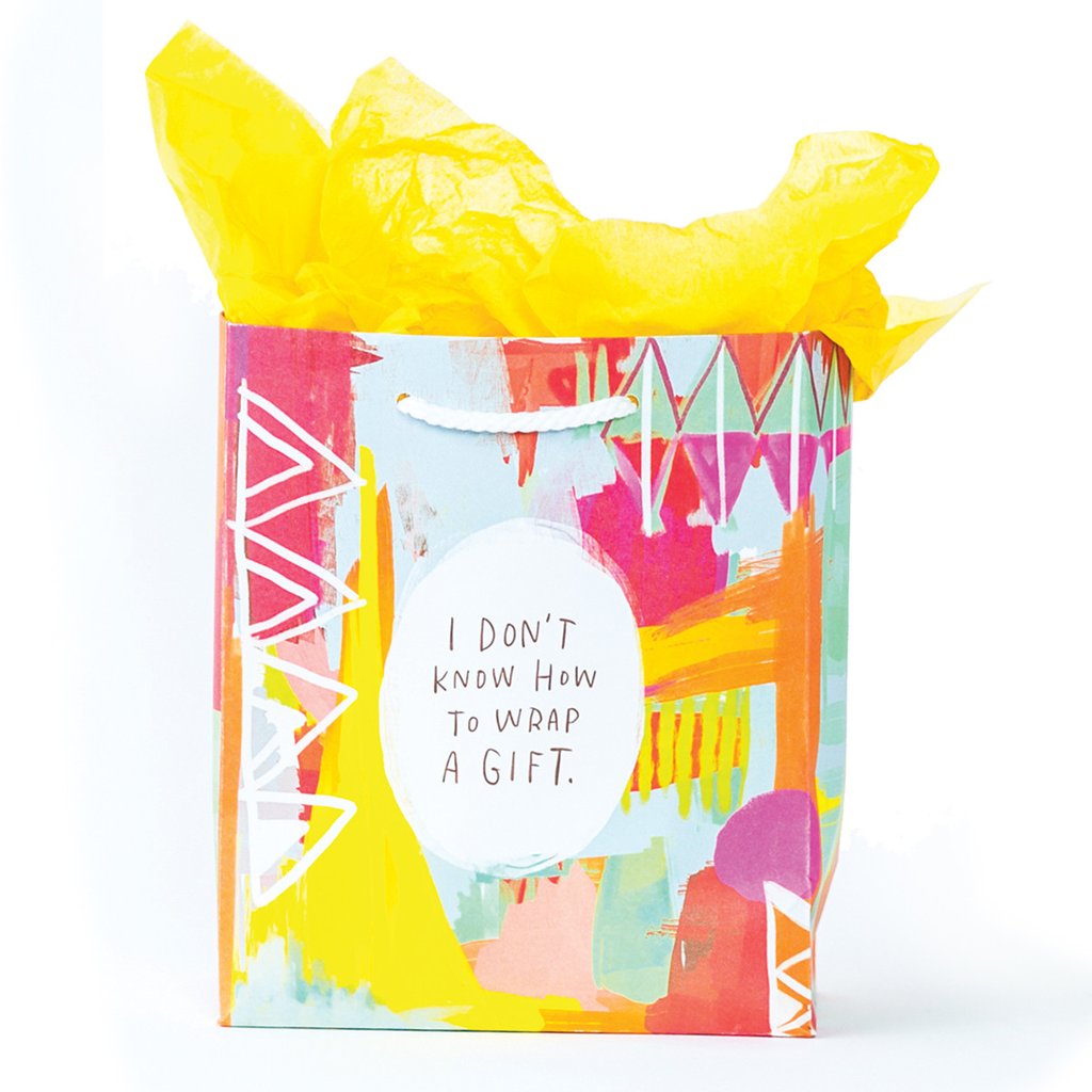 Cool gift wrap ideas and EASY: Emily McDowell's cheeky gift bags