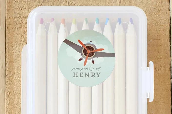 Custom name labels and more cool back to school shopping on sale at Minted