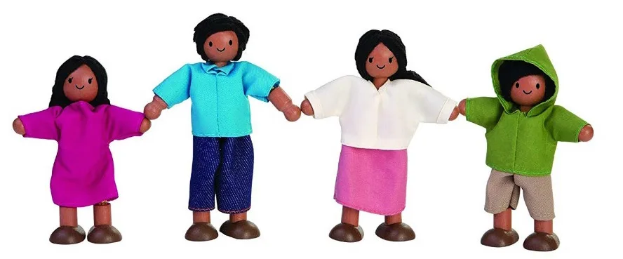 Diverse Dollhouse Dolls: Plan Toys Ethnic Doll Family
