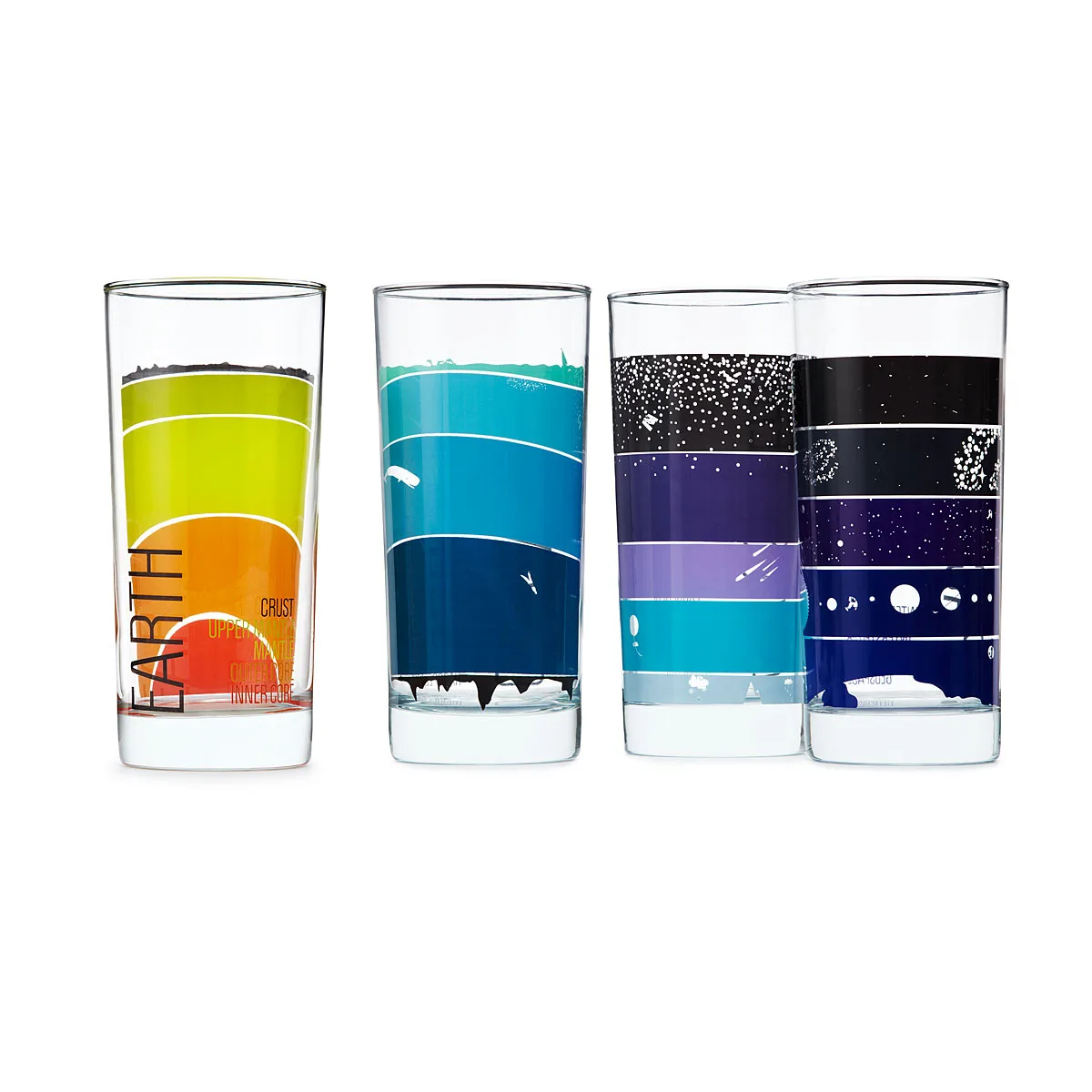 Earth Science Drinking Glasses