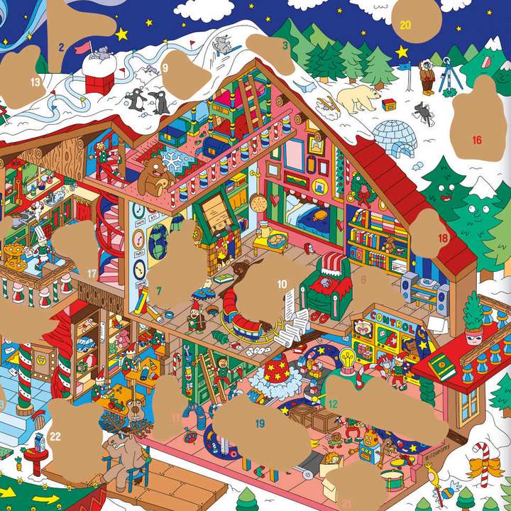 Best Advent calendars for kids: Scratch-off Advent Calendar by OMY
