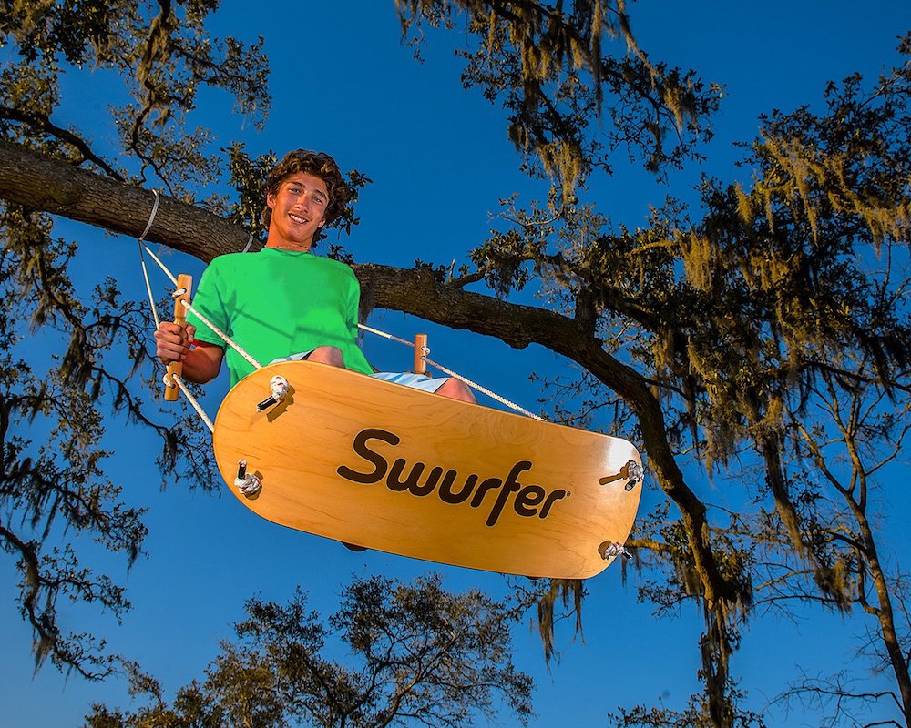 Cool gifts for tween boys (and girls): Handmade Swurfer backyard swing