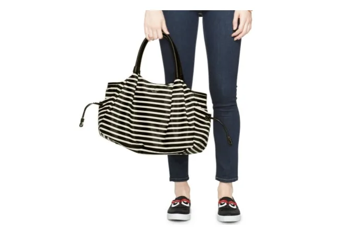 7 Chic black and white diaper bags for spring