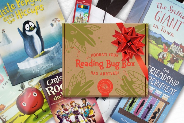 Cool book subscription boxes for kids: Reading Bug Box 