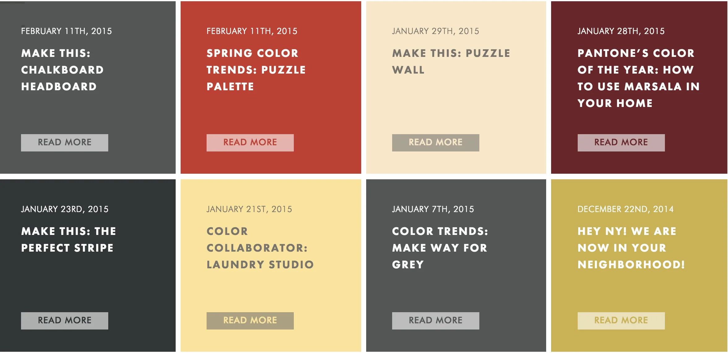 Paint inspiration for 4 cool DIY home decor projects. Color nerds, we have you covered.