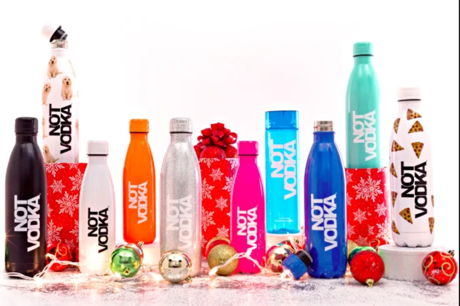 Not Vodka Water Bottles may just be the thing you need at your New Year's Eve party this year.