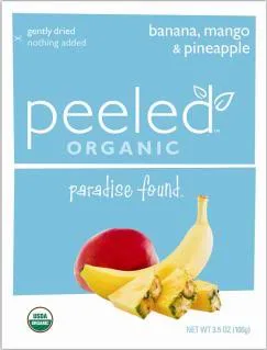Peeled organic fruit snacks - Paradise found.