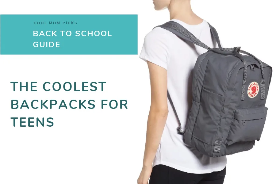 Cool backpacks for teens: Adidas classic trefoil backpack in pink, black, or this bold red