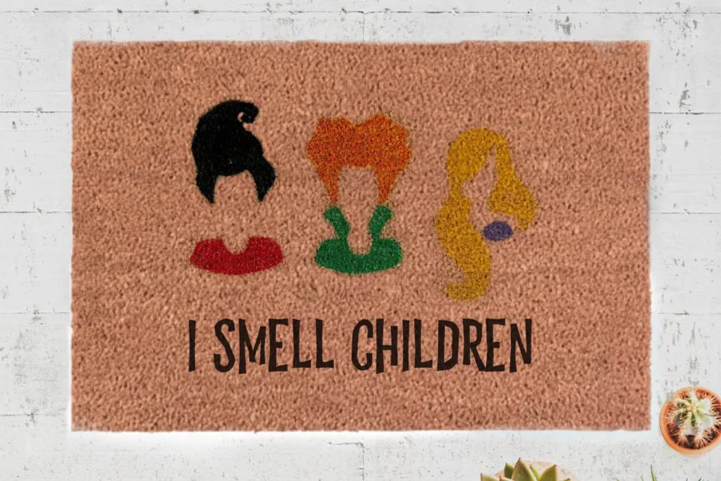 "I Smell Children" Hocus Pocus Halloween doormat