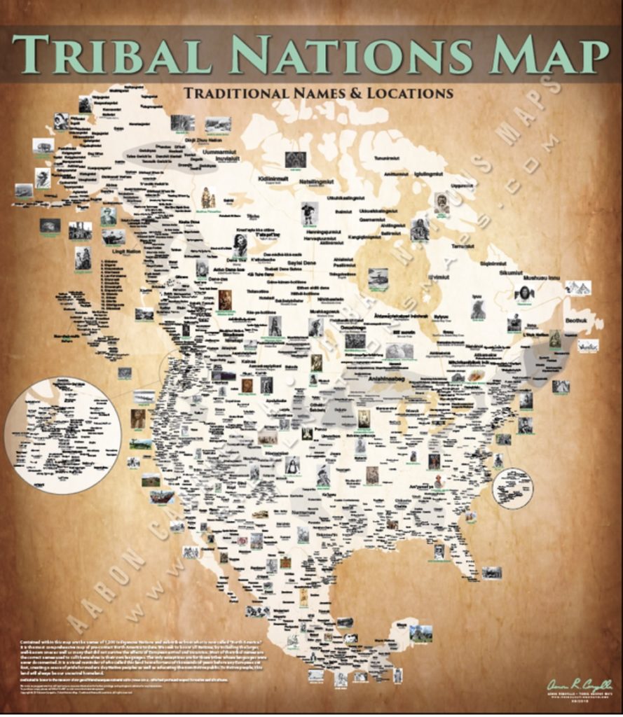 Tribal Nations Map by Aaron Carapella: Buying one supports a Native-Owned business