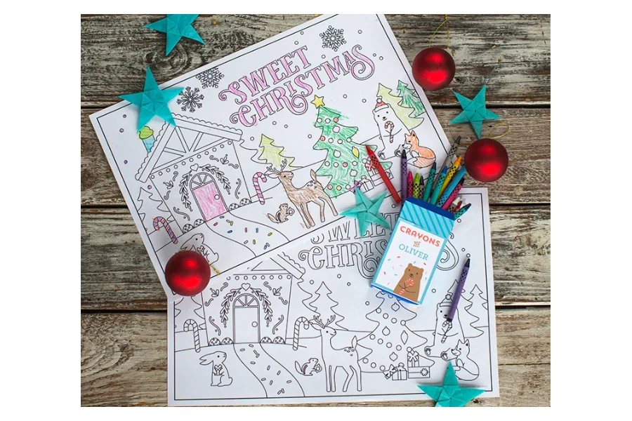 Got a house full of over-excited kids this holiday? Check out these amazing Christmas coloring pages (like this, from Lia Griffith) to keep them occupied until Santa arrives.