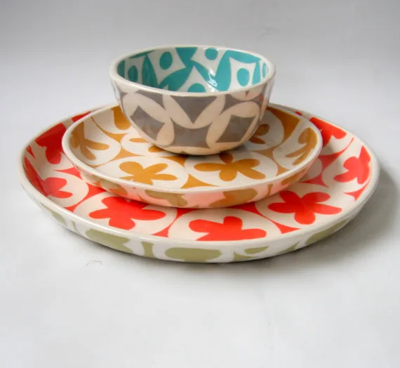 Mod, vibrant ceramics by Ceramica Botanica