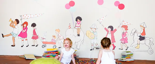 Sarah Jane On Parade wall decals for Pop and Lolli