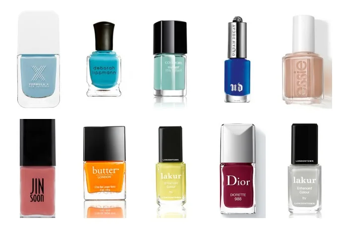 Pantone's spring 2015 colors in nail polish