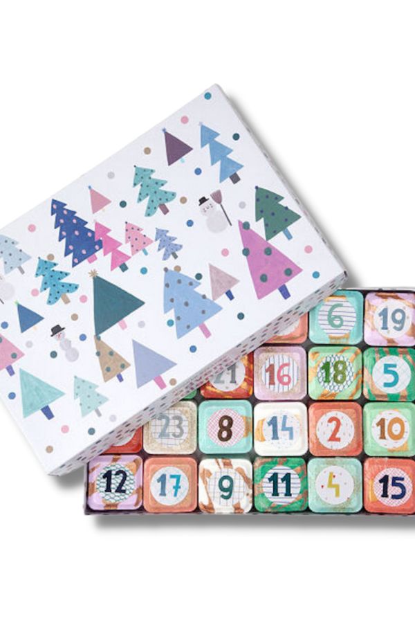 24 days of nice-smelling shower steamers in this unique Advent calendar at Uncommon Goods