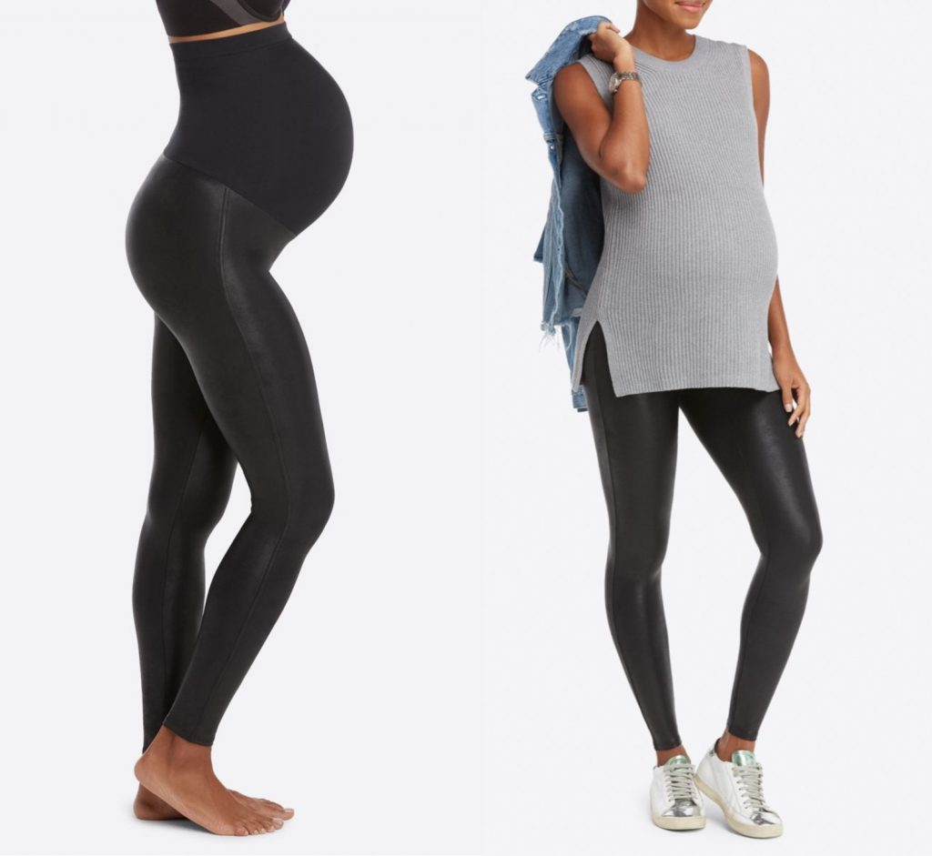 Spanx maternity introduces faux leather leggings