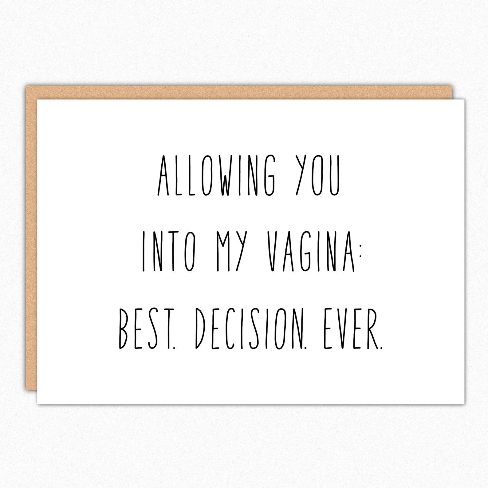 I Turned Out Perfect card by Untamed Ego Shop