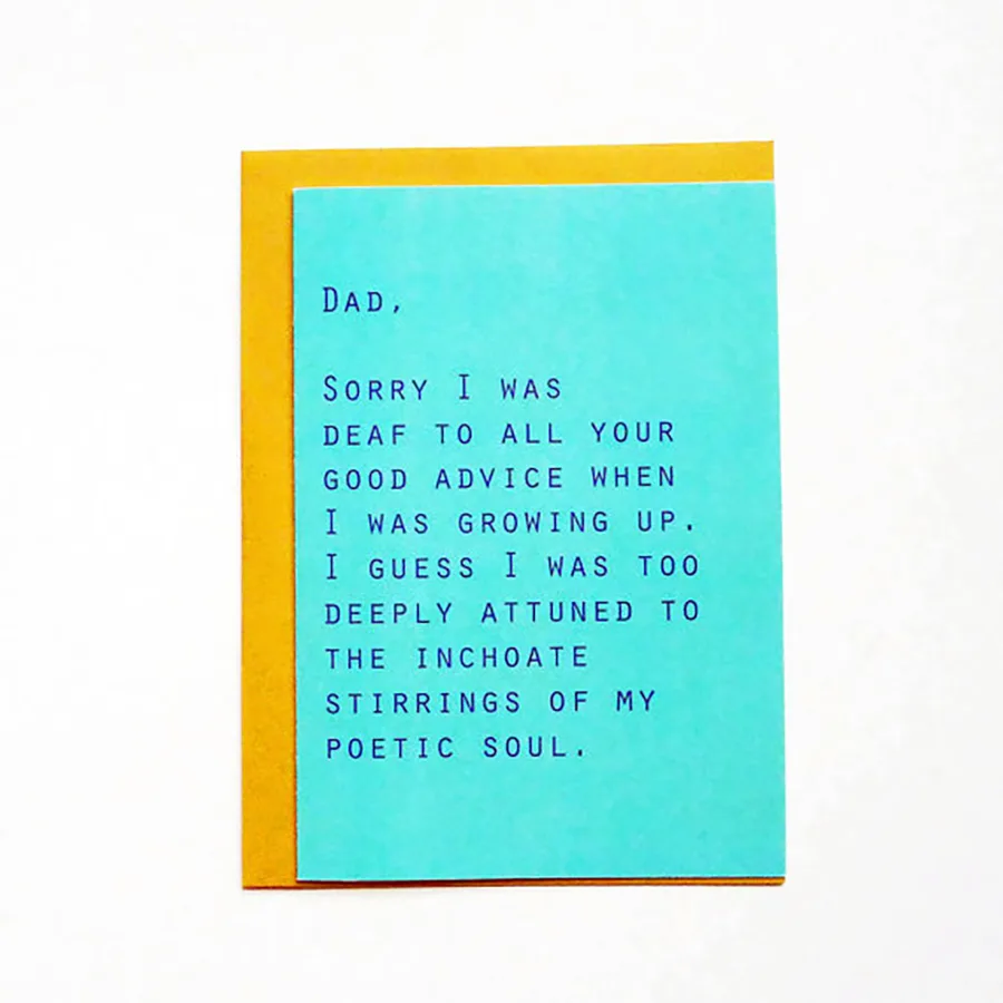 Funny Father’s Day Cards: Well Done Dad Card from Classy Cards Creative