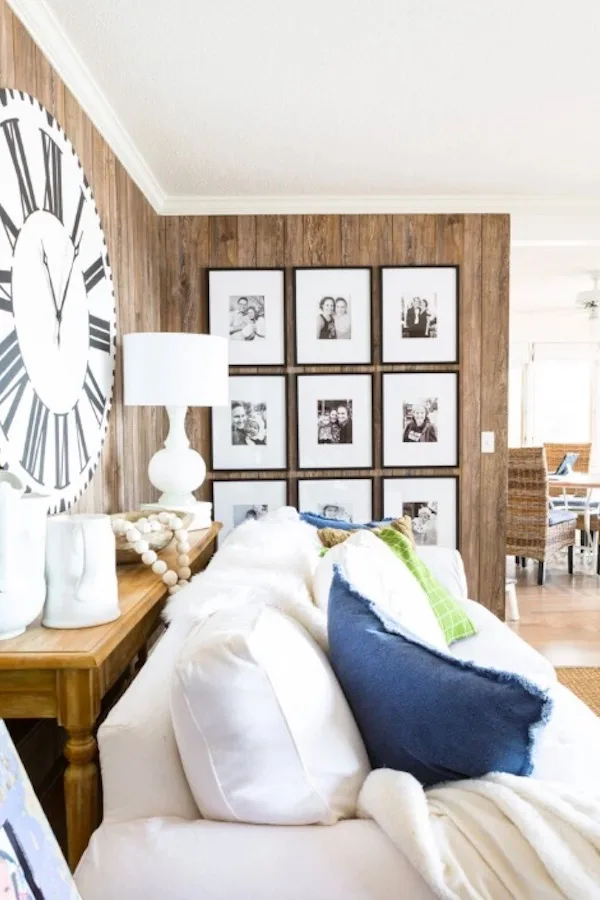 Change look of room with paintings and photos with tips from In My Own Style