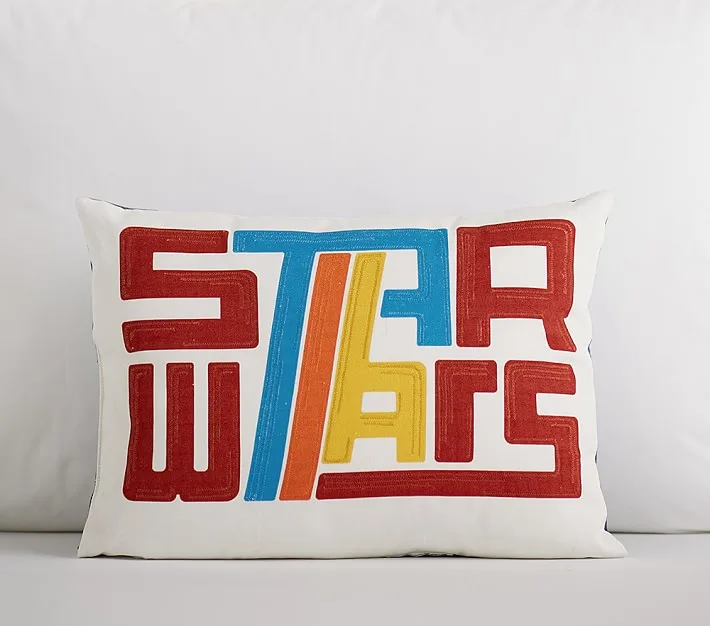 Star Wars retro logo pillow