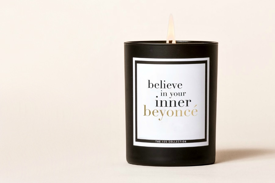 The 125 Collection candle collection candles illuminate how dope you are. And they're funny AF.