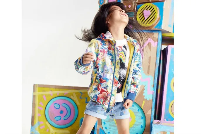 Stella McCartney floral Scout rain coat for girls