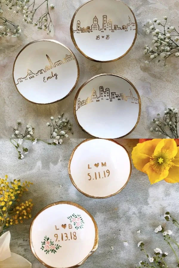 Best Valentine's Gifts on Etsy for Adults: The Painted Press jewelry dishes