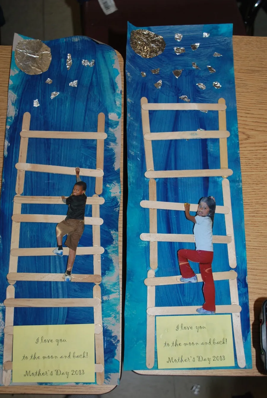 DIY Mother's Day gifts: I Love You to the Moon and Back Craft by The Houndstooth Teacher