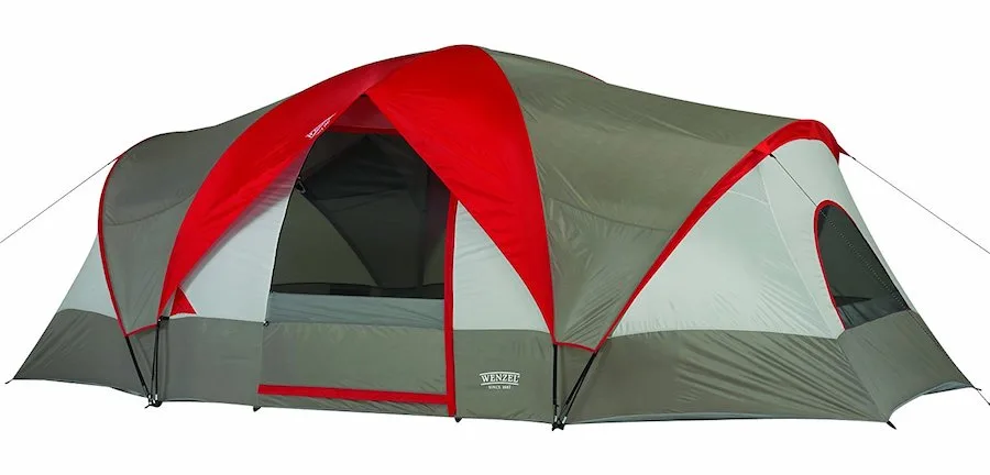 Affordable camping essentials: A good family tent, like this from Wenzel
