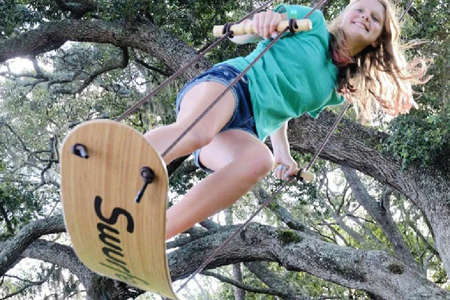 Cool outdoor toys for kids: Swurfer Bamboo Swing
