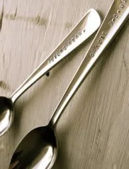 Born with a stainless steel spoon in his mouth