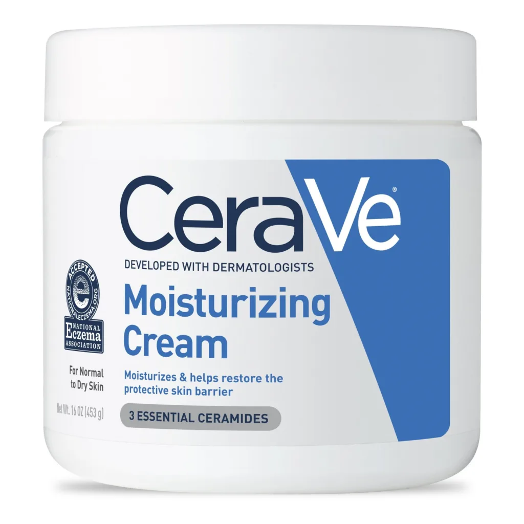 Best drugstore brands for deep summer skin moisturizing: CeraVe moisturizing cream
