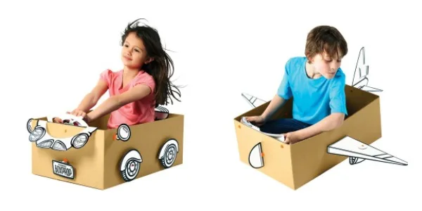 DIY cardboard box toys