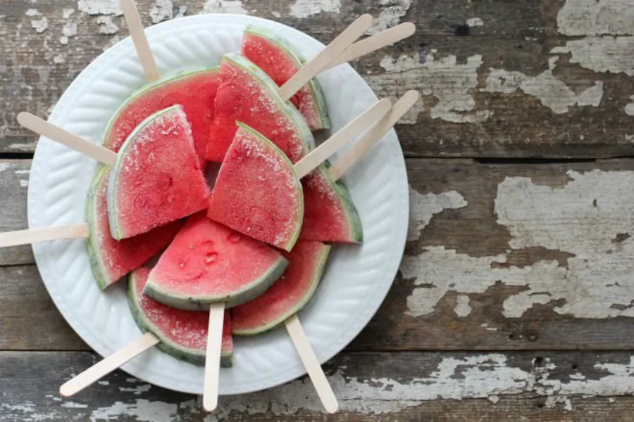 Backyard party ideas: Watermelon Popsicles by Nutrition Stripped