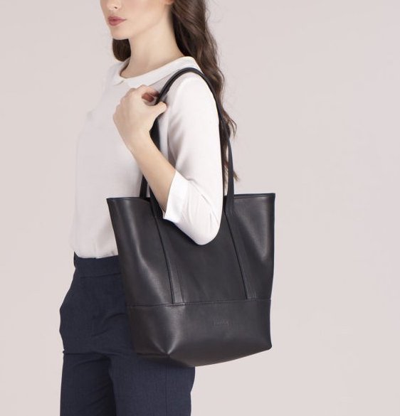 This monogrammed tote can be personalized on the inside with your own message or handwriting at Fontem