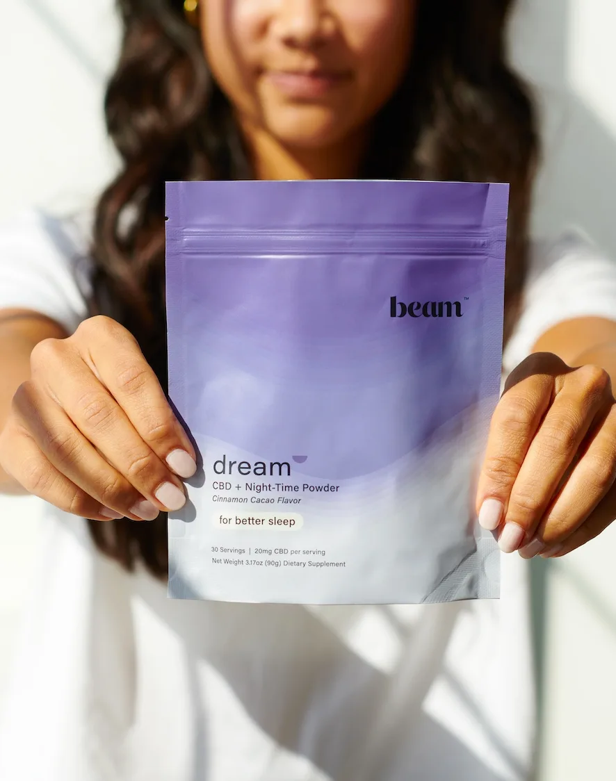 Dream sleep powder is a natural blend of vitamins, minerals, melatonin and nano CBD to help you fall asleep and have better quality of sleep when you do (sponsor)
