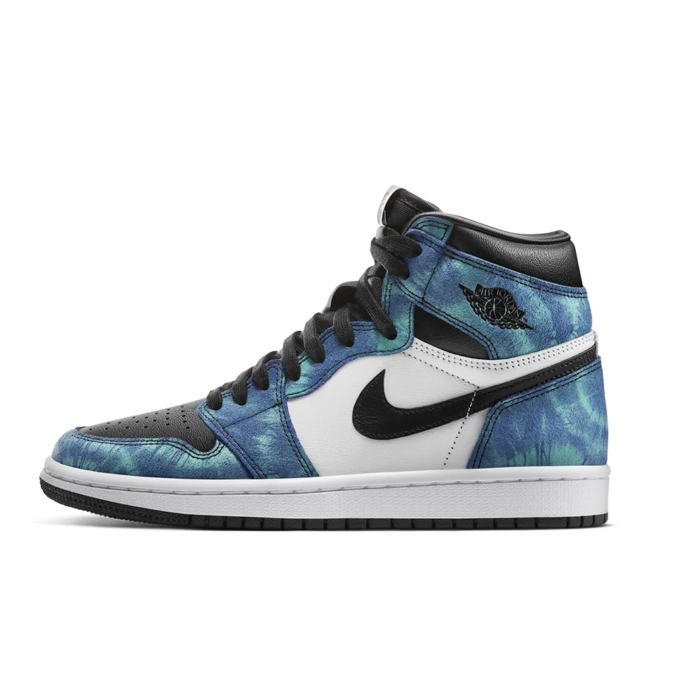 Nike Jordan Retro 1 High Top Sneakers in tie-dye are awesome!
