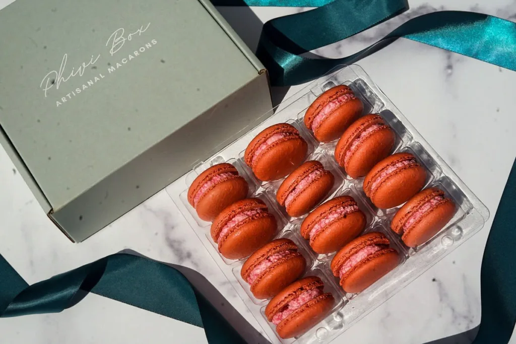 Phivi French Macarons Gift Box: Perfect for last minute gifting and a wonderful thank you gift for a holiday host!