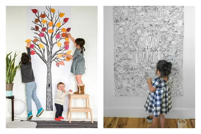 Keep kids occupied (and thankful!) this Thanksgiving with these cool printable posters from Caravan.
