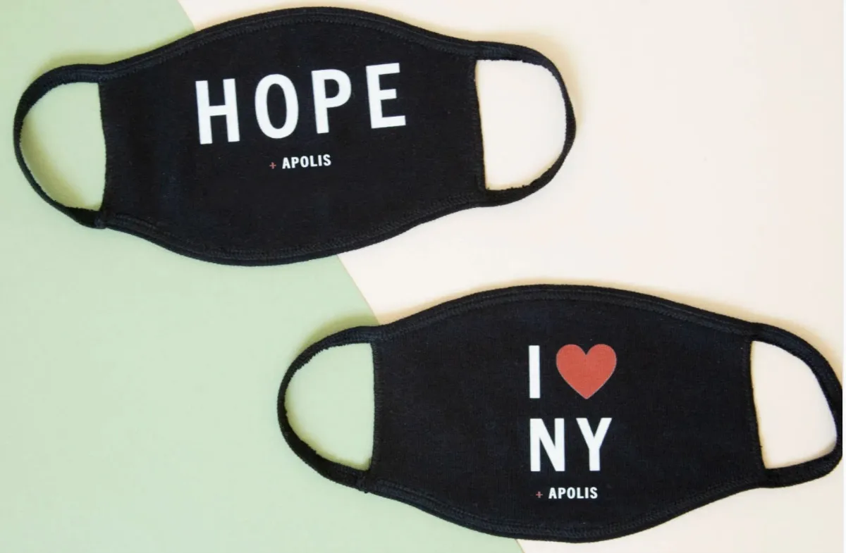 Apolis customizable face masks
