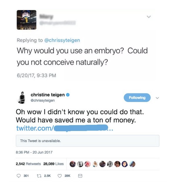 Chrissy Teigen's epic mommyshaming clapback on twitter | cool mom picks